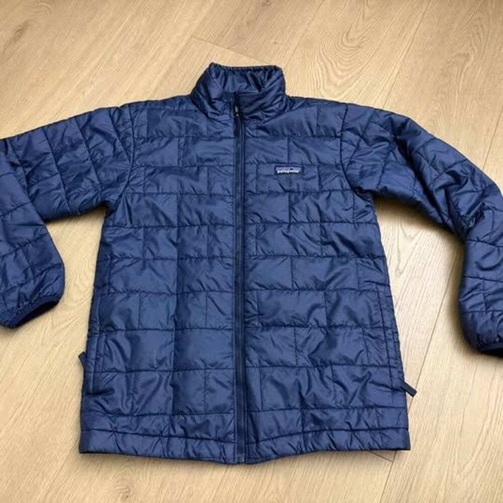 Patagonia Kids L 12 Nano Puff Jacket Navy Blue